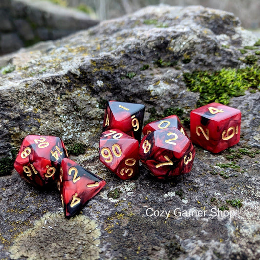 Blood - 11 Dice Set - The Fourth Place