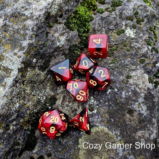 Blood - 11 Dice Set - The Fourth Place