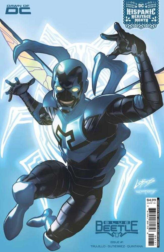 Blue Beetle #1 Cover D Pablo Villalobos Hispanic Heritage Month Card Stock Variant - The Fourth Place