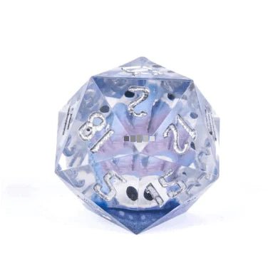 Blue Beholder - Large Sharp Edge D20 - The Fourth Place