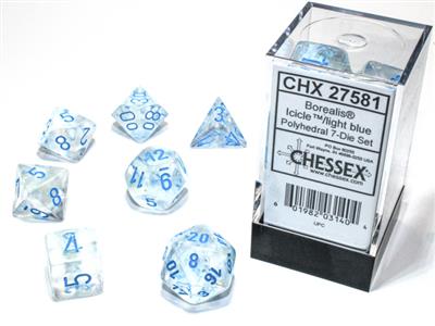 Borealis® Polyhedral Icicle™/light blue Luminary™ 7-Die Set - The Fourth Place