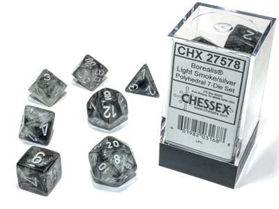 Borealis® Polyhedral Light Smoke/silver Luminary™ 7-Die Set - The Fourth Place