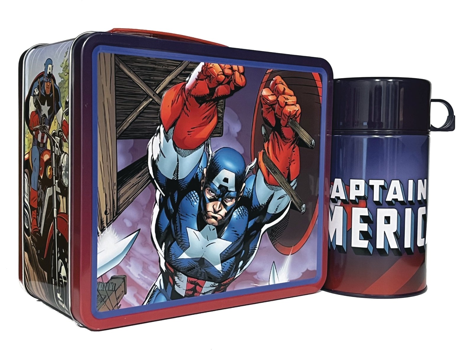 Captain America Tin Titans Lunch Box and Thermos - The Fourth Place