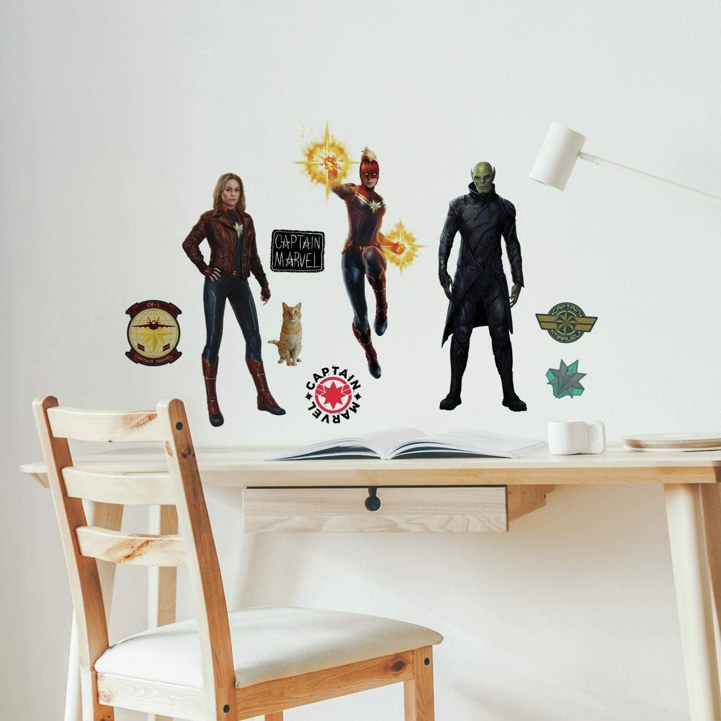 Captain Marvel Peel and Stick Wall Decals - The Fourth Place
