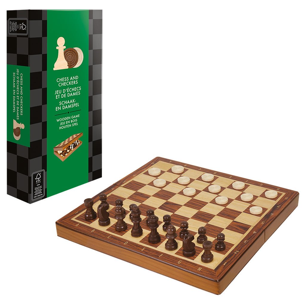 Chess and Checkers (Wooden Folding Set) - The Fourth Place
