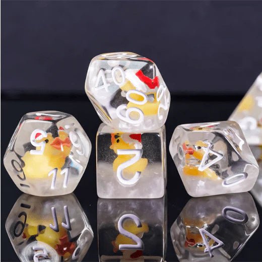 Christmas Duck - 7 Dice Set - The Fourth Place