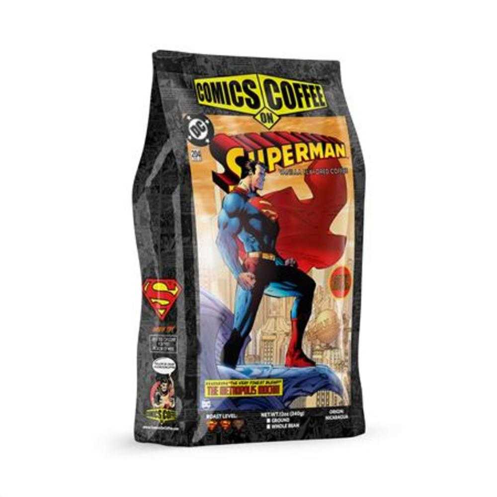 Comics On Coffee Superman Metropolis Mocha 12oz Bag - The Fourth Place