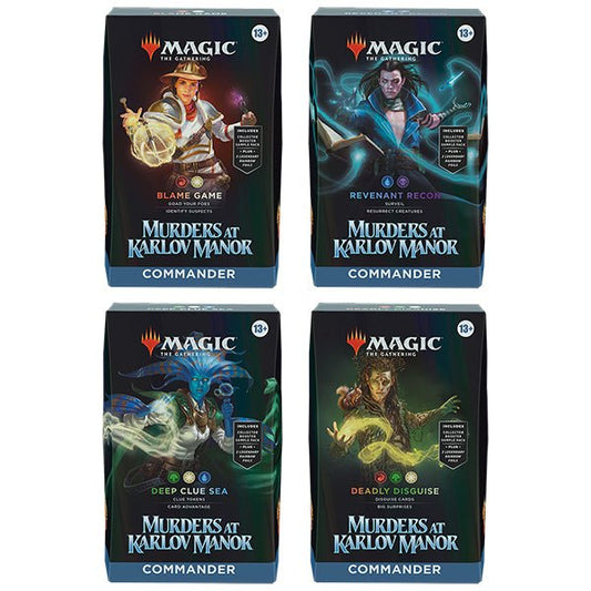 Commander Decks (Set of 4) - MTG Murders at Karlov Manor (MKM) - The Fourth Place