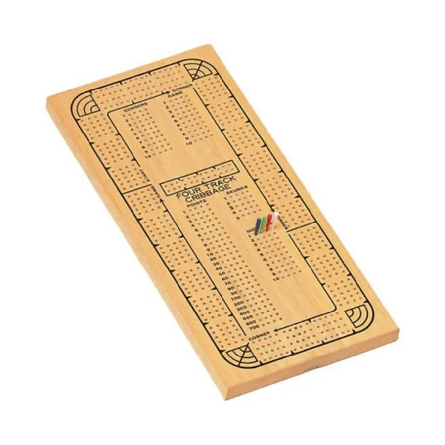 Cribbage: Four-Player Oak Continuous Track Cribbage - The Fourth Place