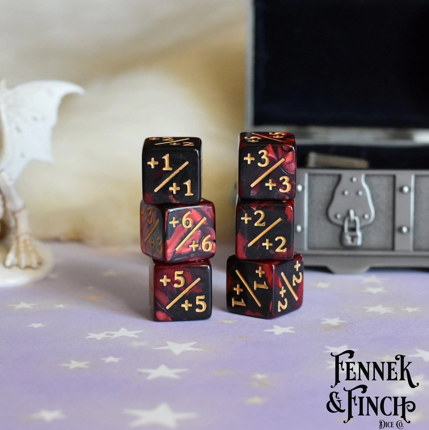 D6 Counter Dice: Blood (Positive) Set of 6 - The Fourth Place