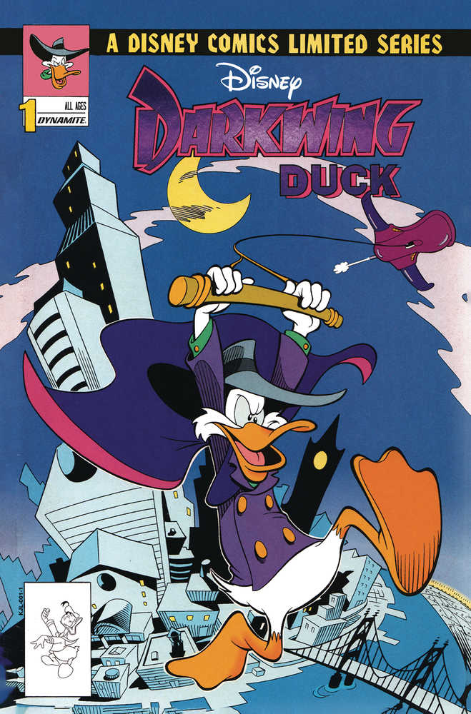 Darkwing Duck #1 Cover E Facsimile Purple Foil Logo - The Fourth Place