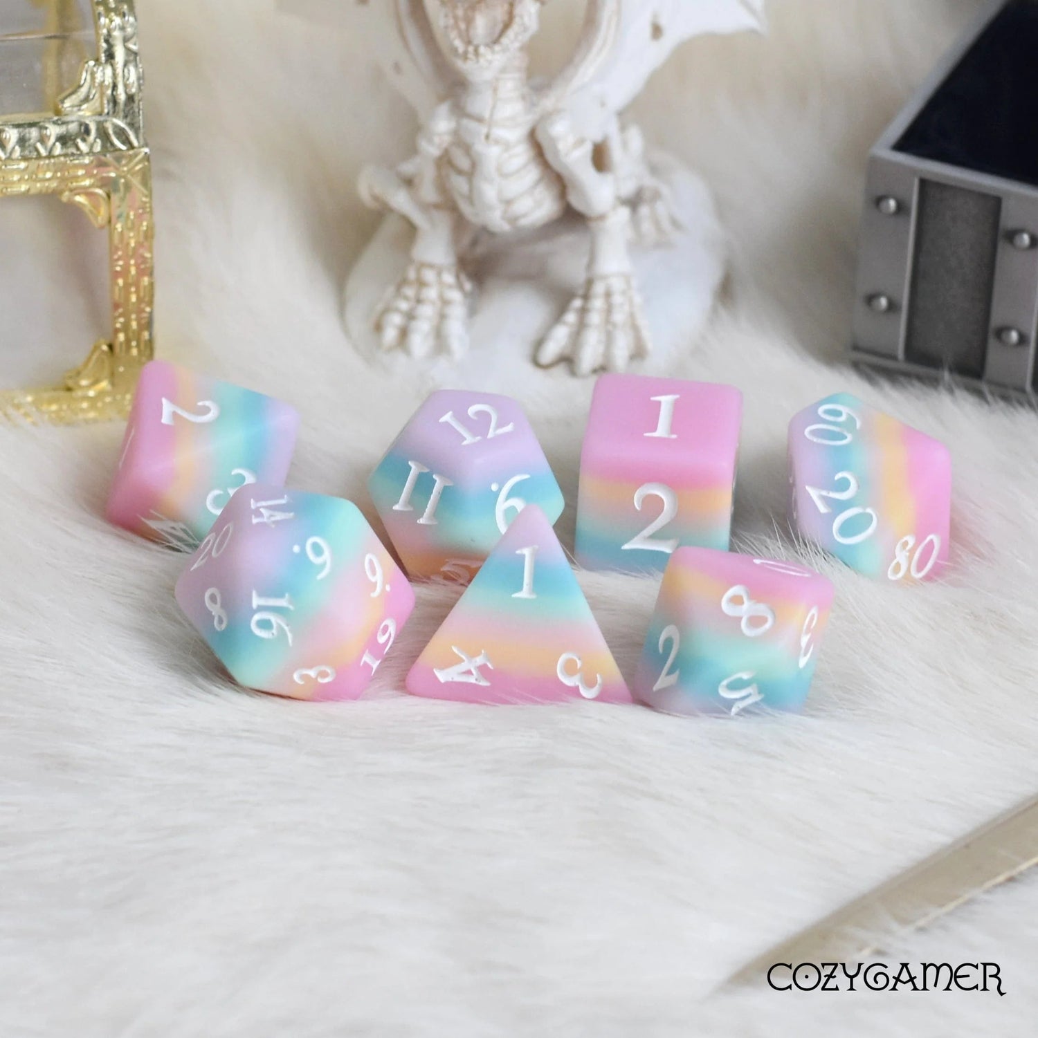 Dazed and Dreamy - 7 Dice Set - The Fourth Place