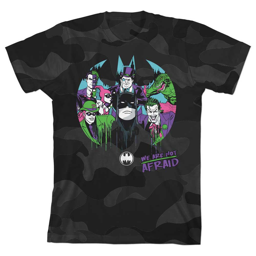 DC Comics Batman We Are Not Afraid Camo Youth Tee - The Fourth Place