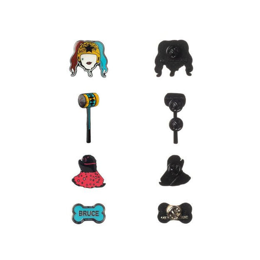 DC Comics Harley Quinn 4 Pack Lapel Pin Set - The Fourth Place