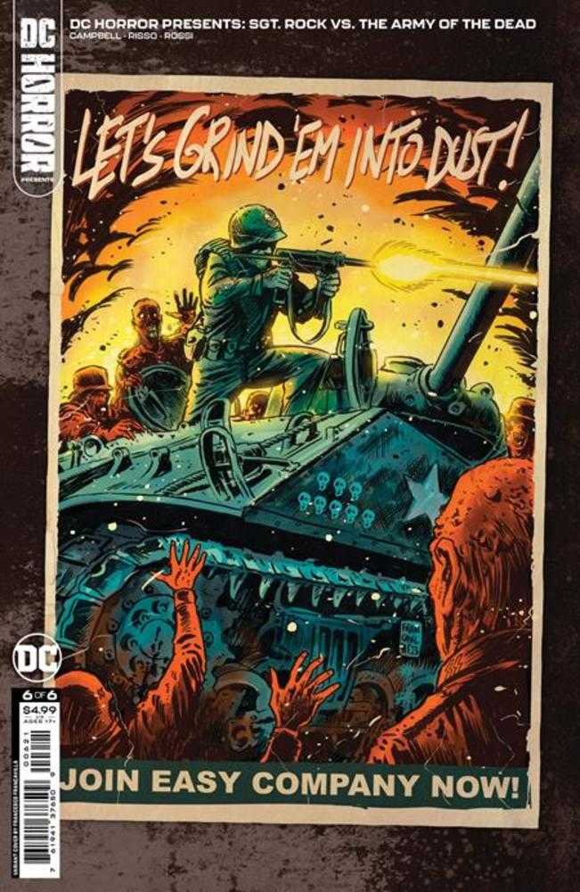 DC Horror Presents Sgt Rock vs The Army Of The Dead #6 (Of 6) Cover B Francesco Francavilla Card Stock Variant (Mature) - The Fourth Place