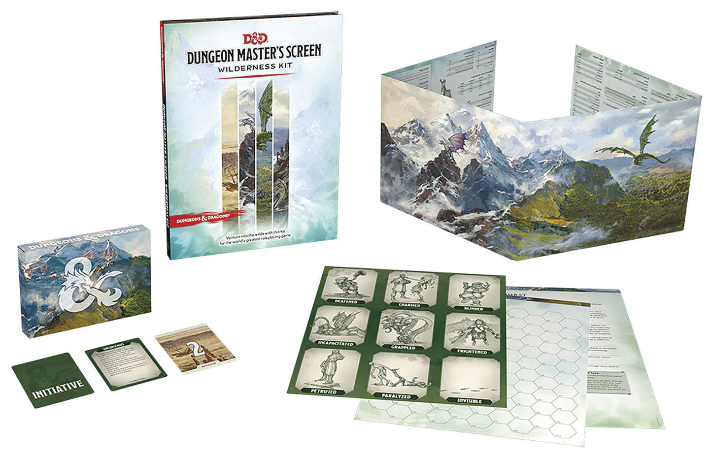 D&D Role Playing Game Direct Market Screen Wilderness Kit - The Fourth Place