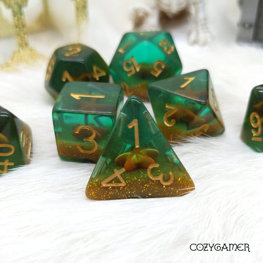 Deep Waters Starfish - 7 Dice Set - The Fourth Place