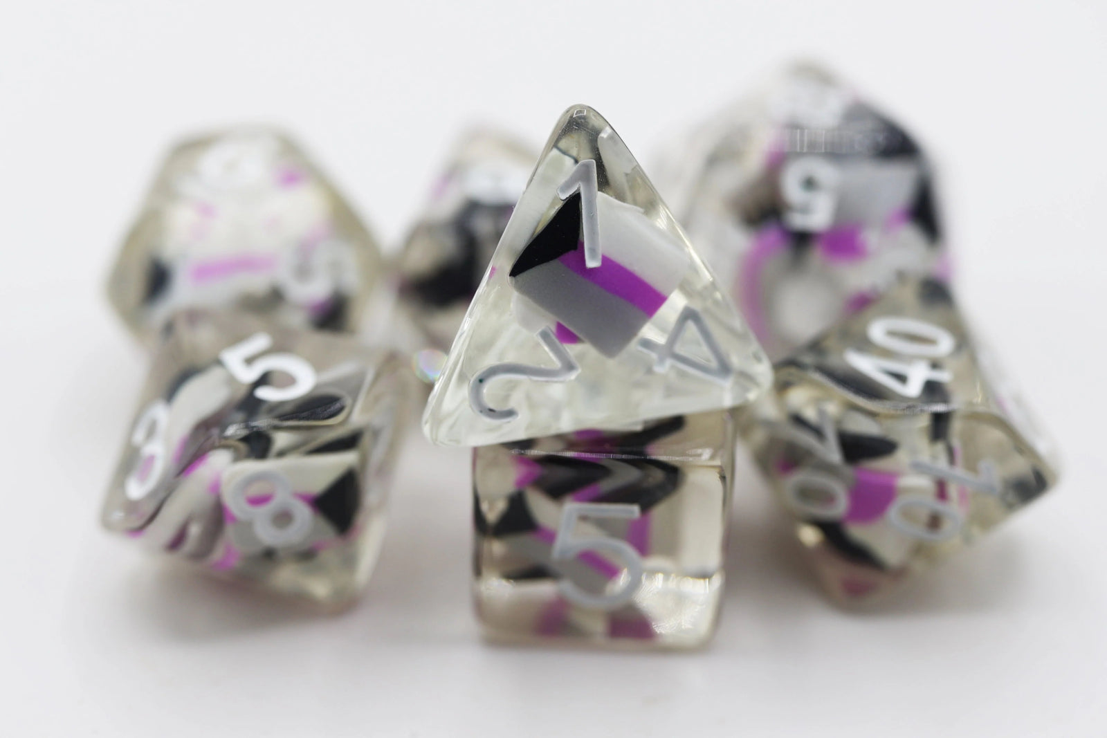 Demisexual Flag RPG Dice Set - The Fourth Place