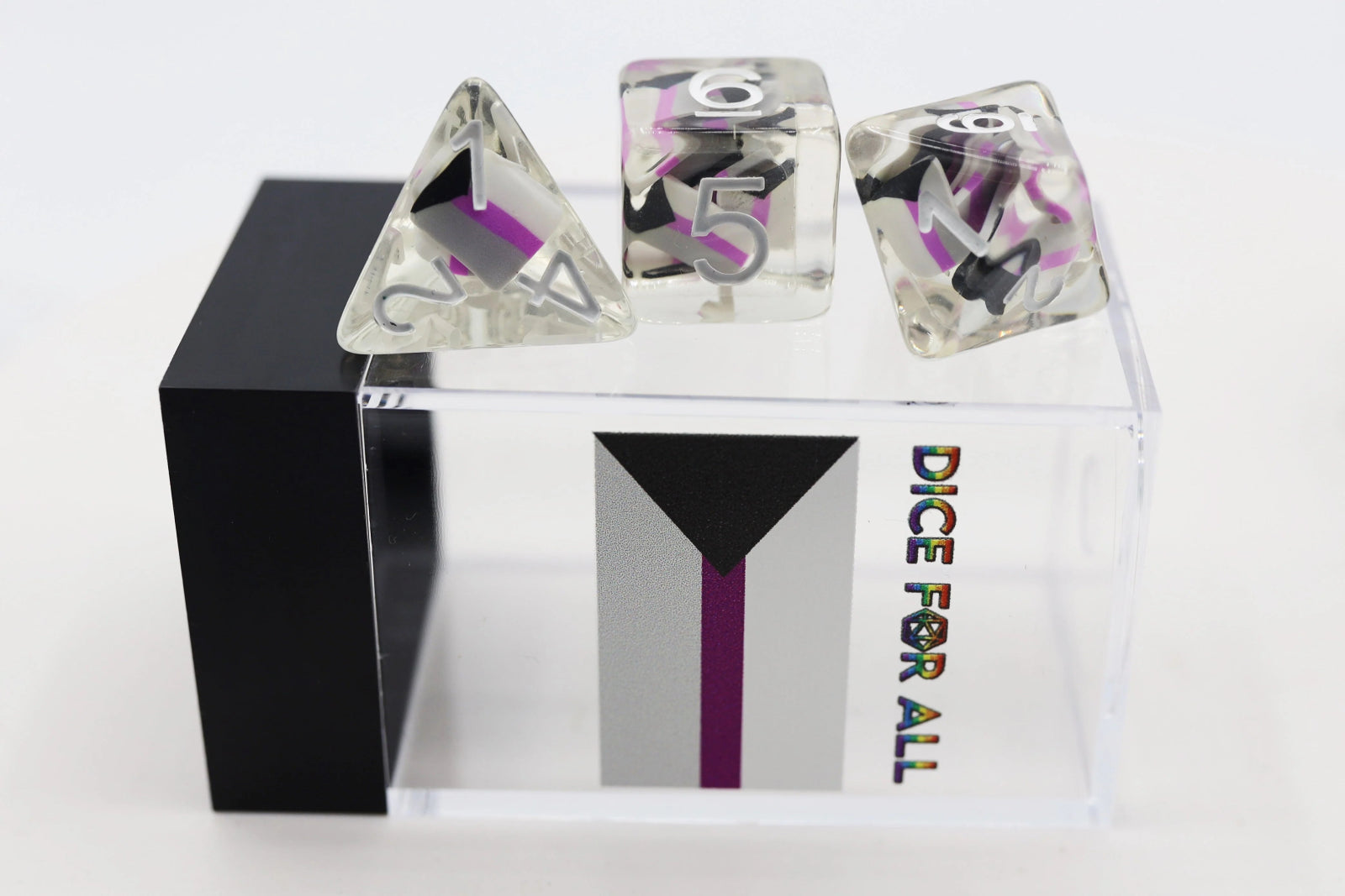 Demisexual Flag RPG Dice Set - The Fourth Place