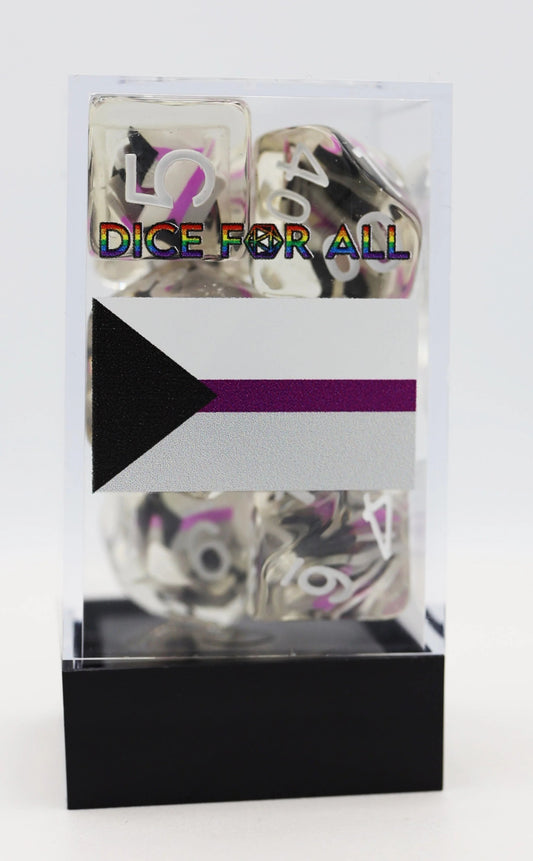 Demisexual Flag RPG Dice Set - The Fourth Place