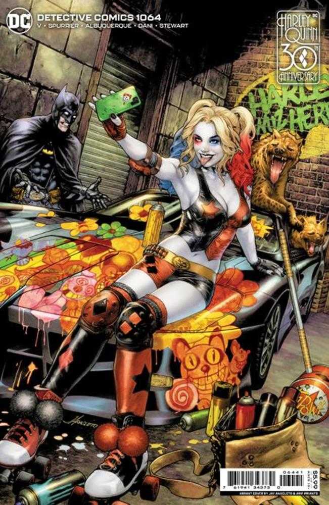 Detective Comics #1064 Cover C Jay Anacleto Harley Quinn 30th Anniversary Card Stock Variant - The Fourth Place