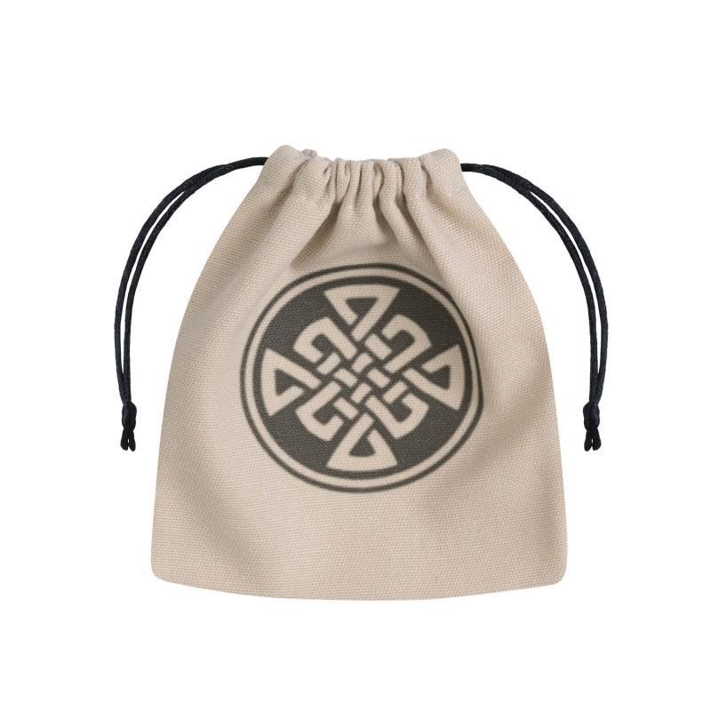Dice Bag: Celtic Knot (Beige/Brown) - The Fourth Place