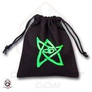 Dice Bag: Cthulhu Elder Sign (Black/Green) - The Fourth Place