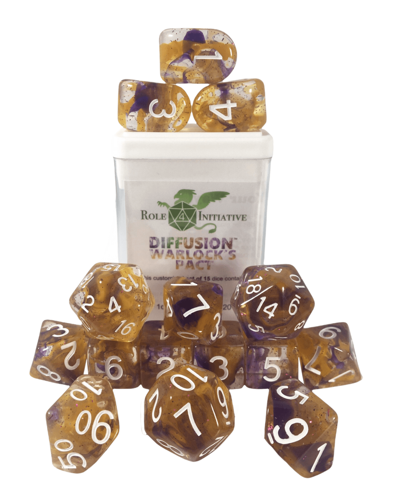 Diffusion Warlock’s Pact - 15 dice set (with Arch’d4™) - The Fourth Place