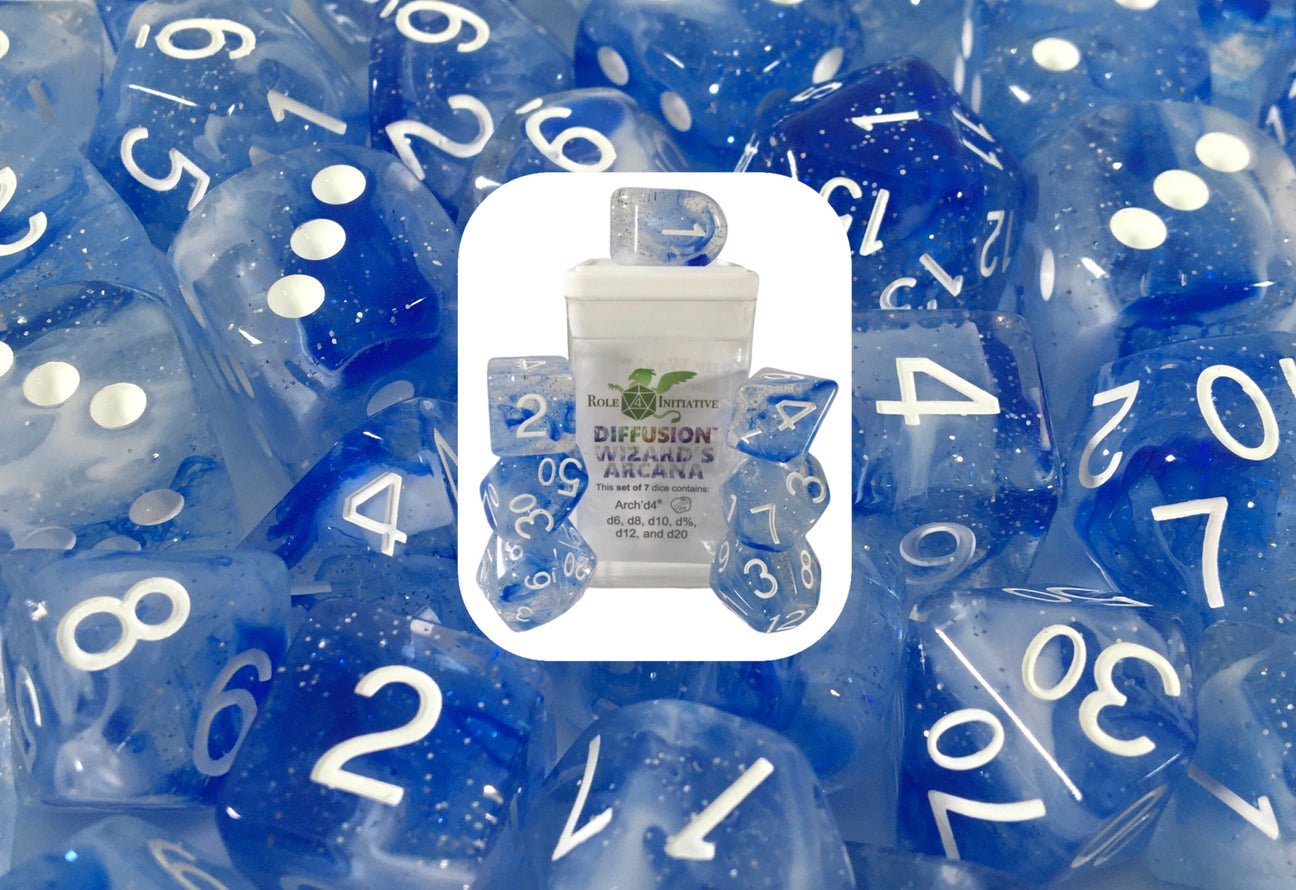 Diffusion Wizard’s Arcana - 7 dice set (with Arch’d4™) - The Fourth Place