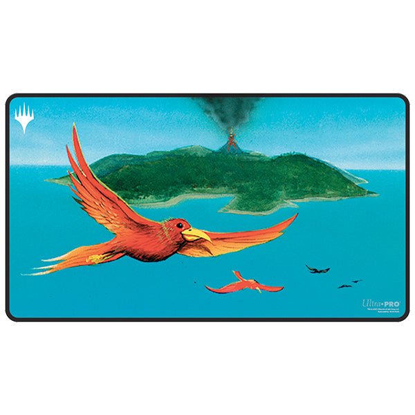 Dominaria Remastered Black Stitched Playmat - V1 Birds of Paradise for Magic: The Gathering - The Fourth Place
