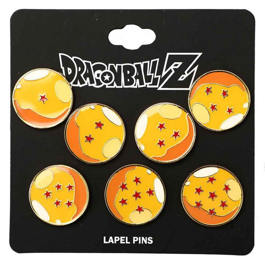 Dragon Ball Z All 7 Dragon Balls Lapel Pins - The Fourth Place