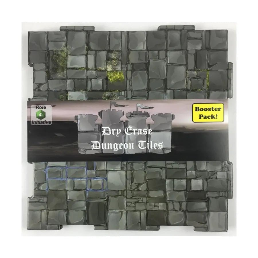 Dry-Erase Dungeon Tiles Booster Pack (Graystone, four 10" square) - The Fourth Place