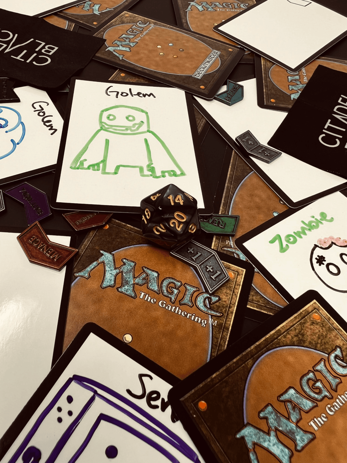 Dry Erase MTG Tokens - The Fourth Place