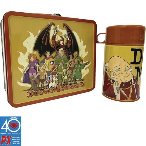 Dungeons & Dragons Cartoon Tin Titans Lunch Box and Thermos - The Fourth Place