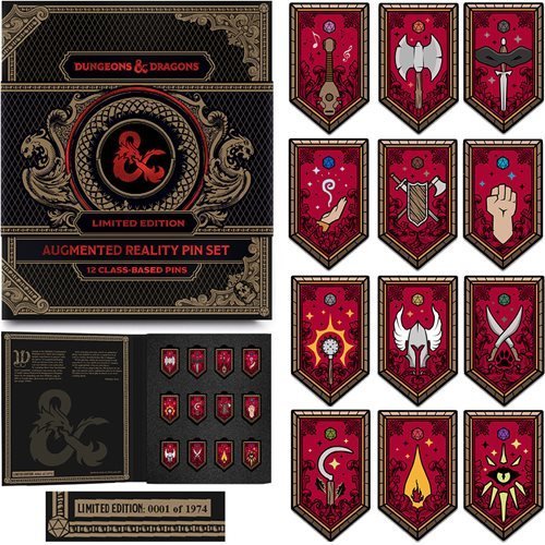 Dungeons & Dragons Class Augmented Reality Pin Set of 12 - The Fourth Place