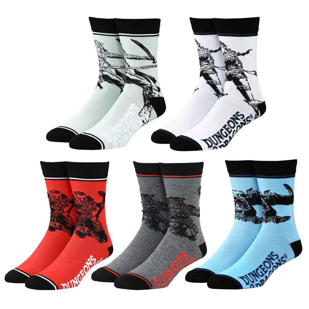Dungeons & Dragons Dark Alliance Character 5 Pair Crew Socks - The Fourth Place