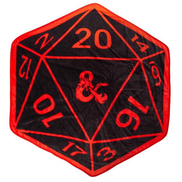 Dungeons & Dragons Dice Shaped Fleece Throw Blanket - The Fourth Place