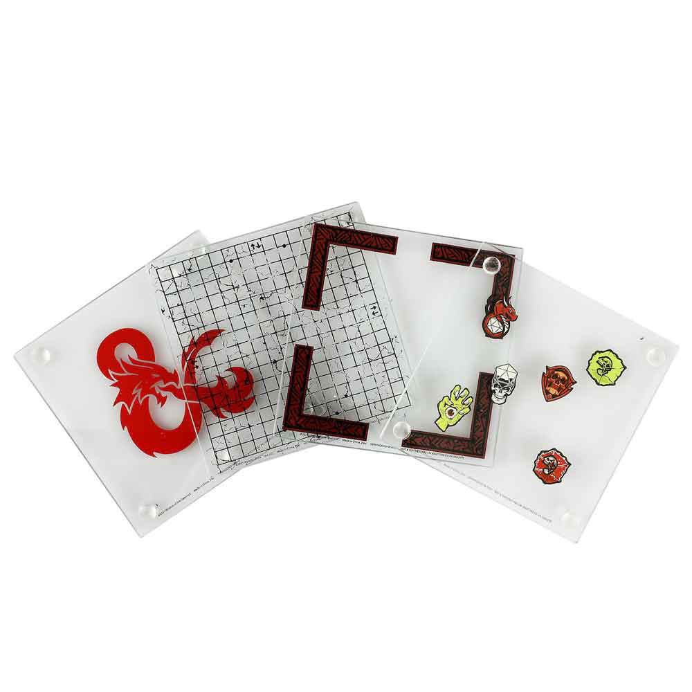 Dungeons & Dragons Stacking Glass Coasters Set of 4 - The Fourth Place