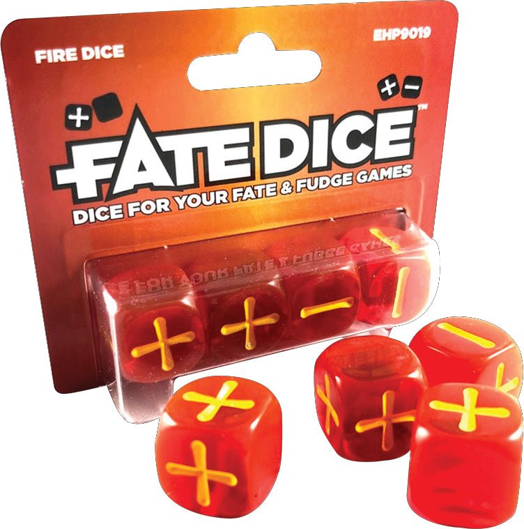 Fate Core RPG: Fate Dice - Fire (4) - The Fourth Place