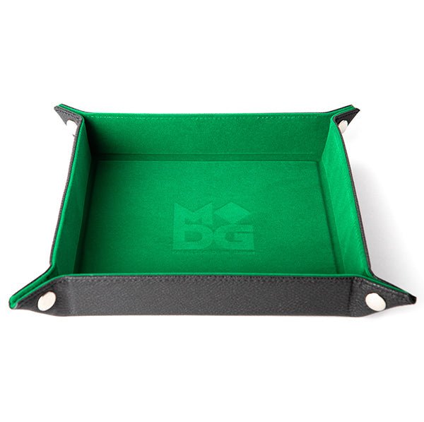 Folding Dice Tray with Leather Backing (10" x 10") - The Fourth Place