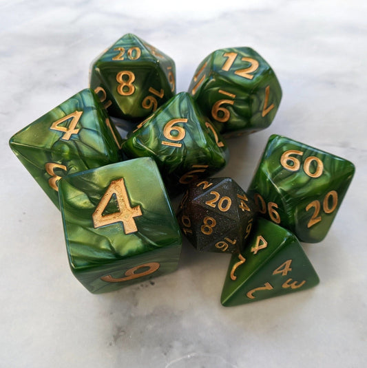 Gaint Archer's Dice Set - 7 Piece Set - The Fourth Place