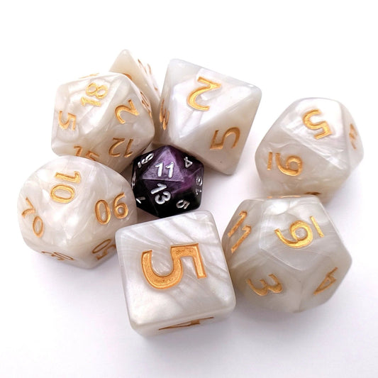 Gaint Pearly Gates Dice Set - 7 Piece Set - The Fourth Place