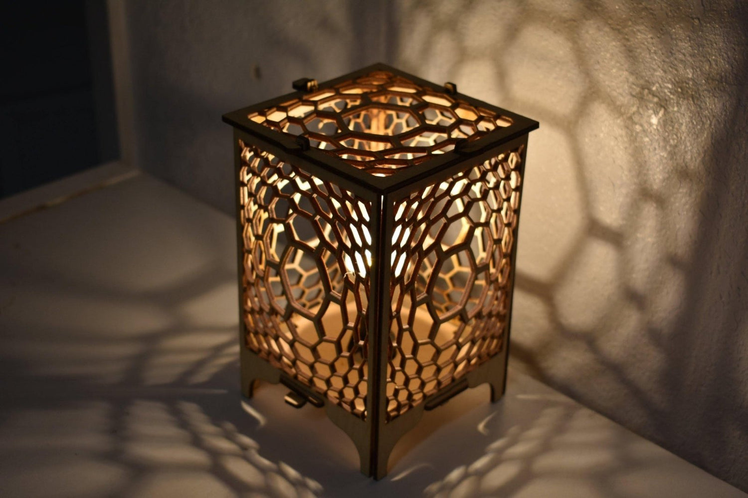 Geolume Honeycomb Accent Lamp - The Fourth Place