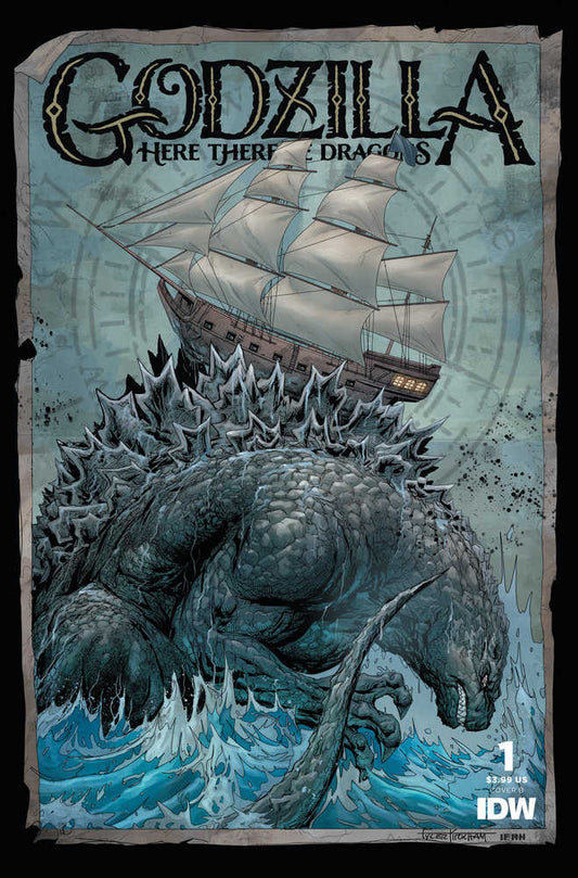 Godzilla: Here There Be Dragons #1 Variant B (Kirkham) - The Fourth Place