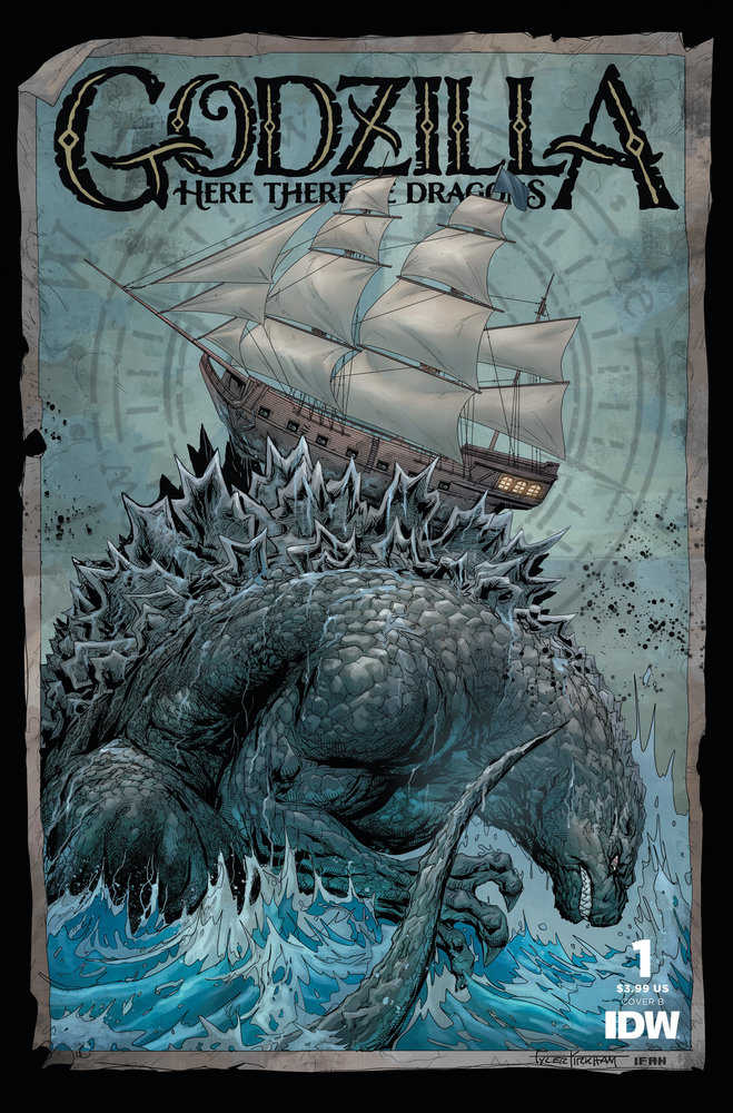 Godzilla: Here There Be Dragons #1 Variant B (Kirkham) - The Fourth Place