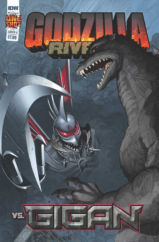 Godzilla Rivals vs Gigan One Shot Cover A Ej Su - The Fourth Place