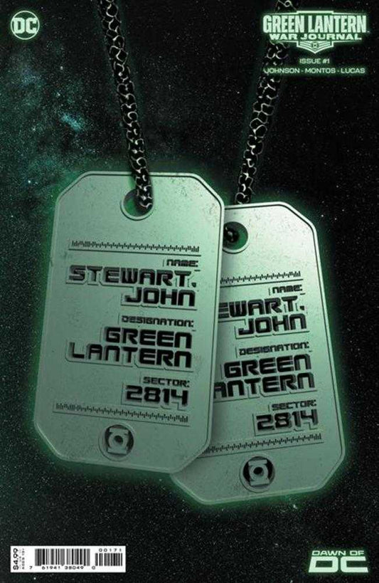 Green Lantern War Journal #1 Cover E John Stewart Glow-In-The-Dark Dog Tag Card Stock Variant - The Fourth Place