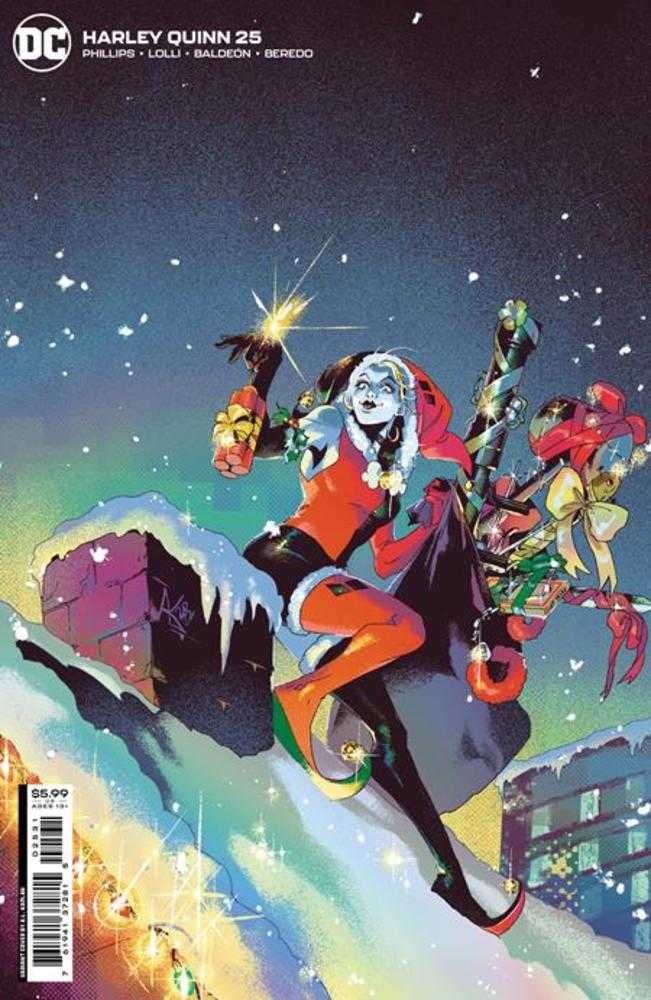 Harley Quinn #25 Cover C Al Kaplan Holiday Card Stock Variant - The Fourth Place