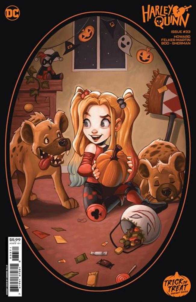 Harley Quinn #33 Cover F Chrissie Zullo Trick Or Treat Card Stock Variant - The Fourth Place