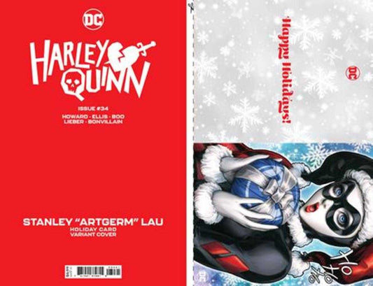 Harley Quinn #34 Cover C Stanley Artgerm Lau DC Holiday Card Special Edition Variant - The Fourth Place